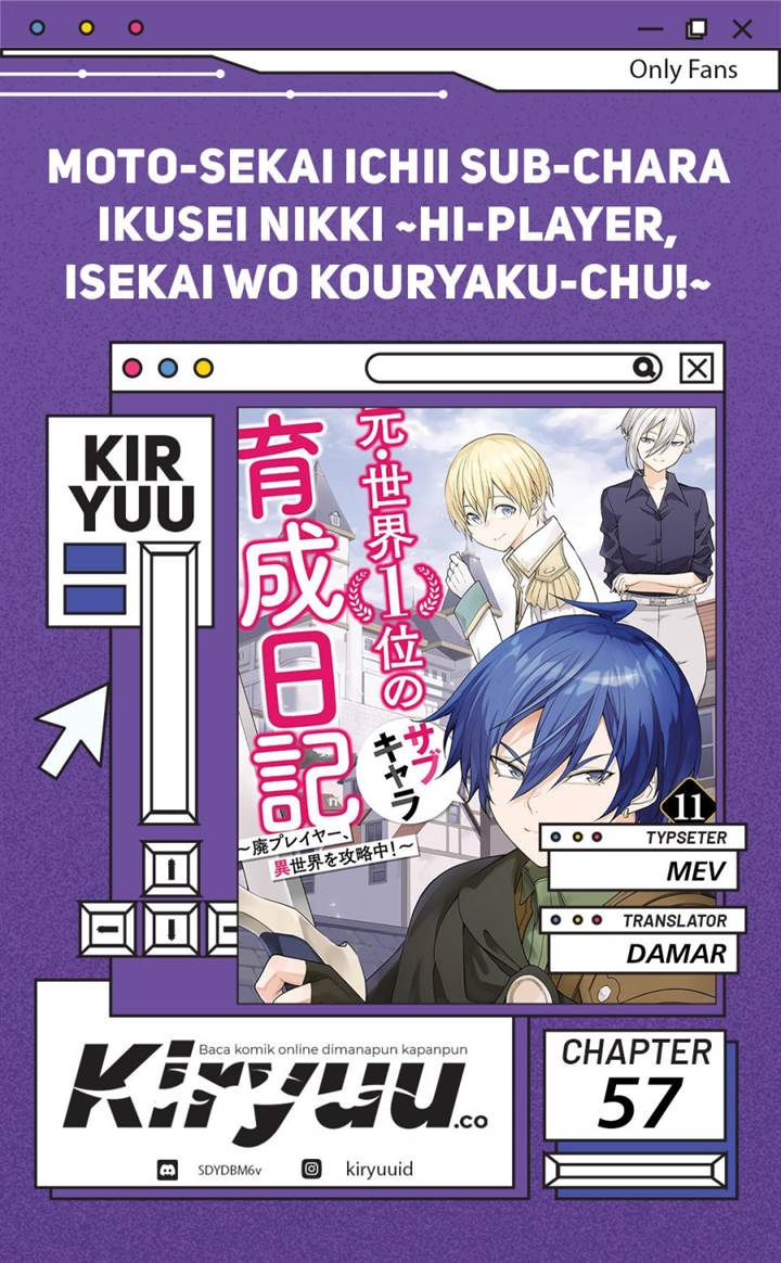 Moto Sekai Ichi’i Subchara Ikusei Nikki: Hai Player Isekai wo Kouryakuchuu! Chap 57 - Next Chap 58