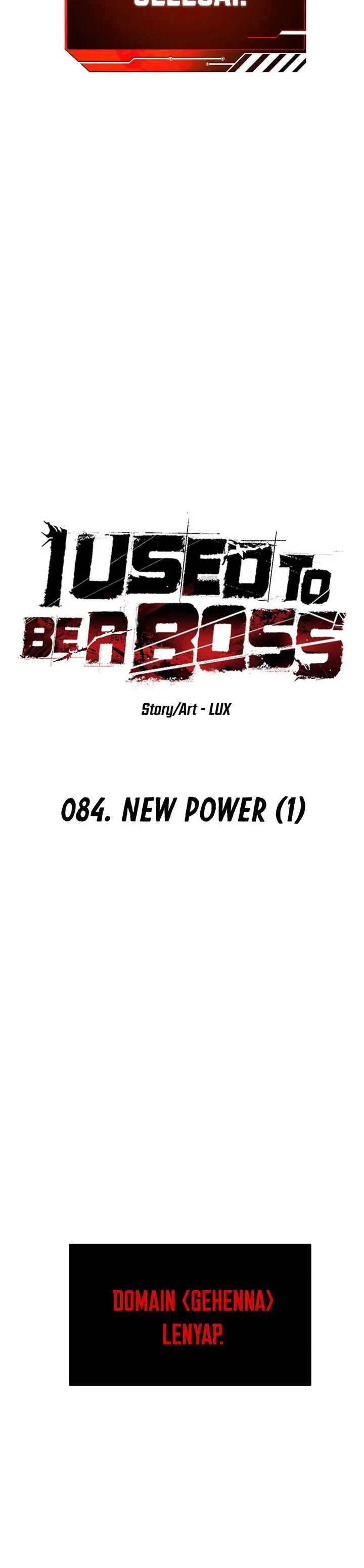 I Used To Be The Boss Chap 84 - Next Chap 85