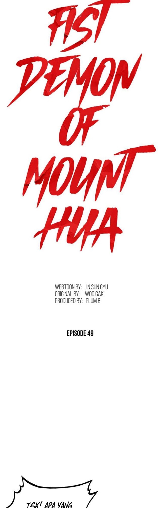 Fist Demon of Mount Hua Chap 49 - Next Chap 50