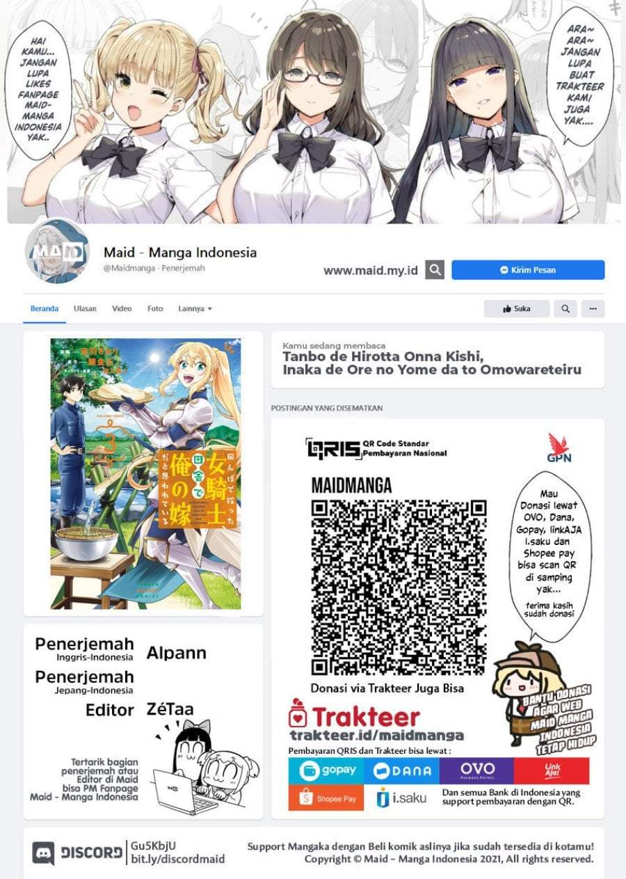 Tanbo de Hirotta Onna Kishi, Inaka de Ore no Yome da to Omowareteiru Chap 42 - Next Chap 43