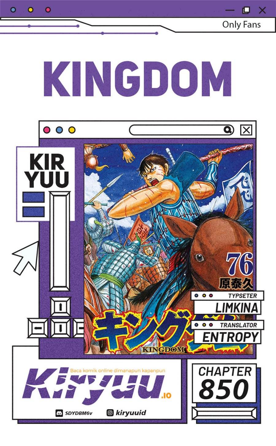 Kingdom Chap 853 - Next Chap 854
