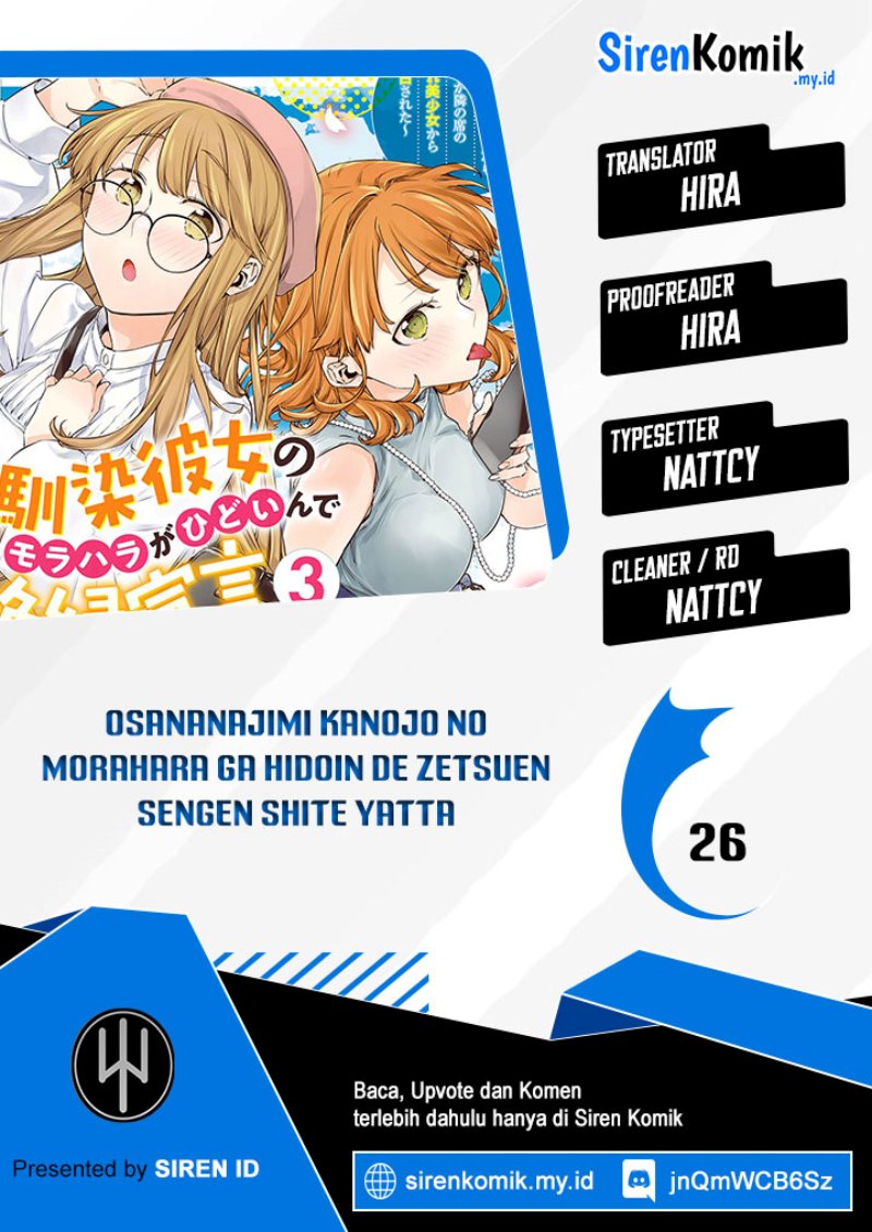 Osananajimi Kanojo no Morahara ga Hidoin de Zetsuen Sengen shite Yatta Chap 26 - Next Chap 27