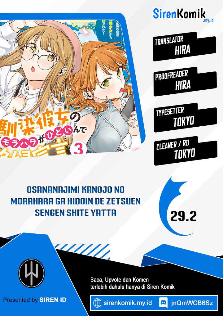 Osananajimi Kanojo no Morahara ga Hidoin de Zetsuen Sengen shite Yatta Chap 29.2 - Next Chap 30.2