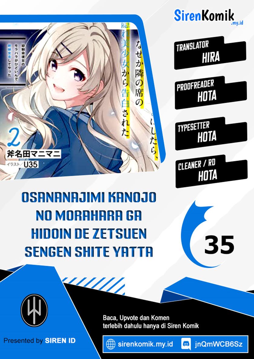 Osananajimi Kanojo no Morahara ga Hidoin de Zetsuen Sengen shite Yatta Chap 35 - Next Chap 36