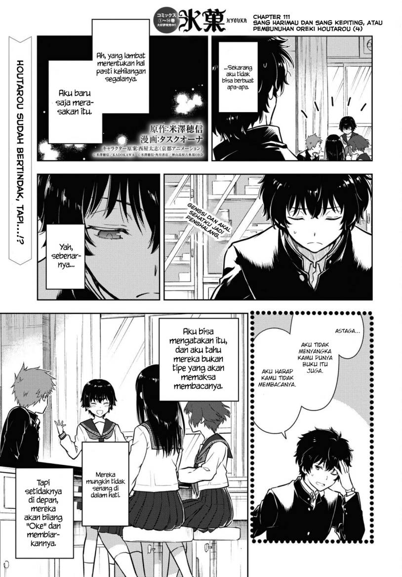 Hyouka Chap 111 - Next Chap 112