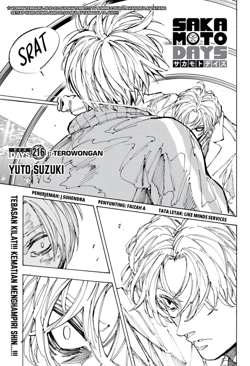 Sakamoto Days Chap 216 - Next Chap 217