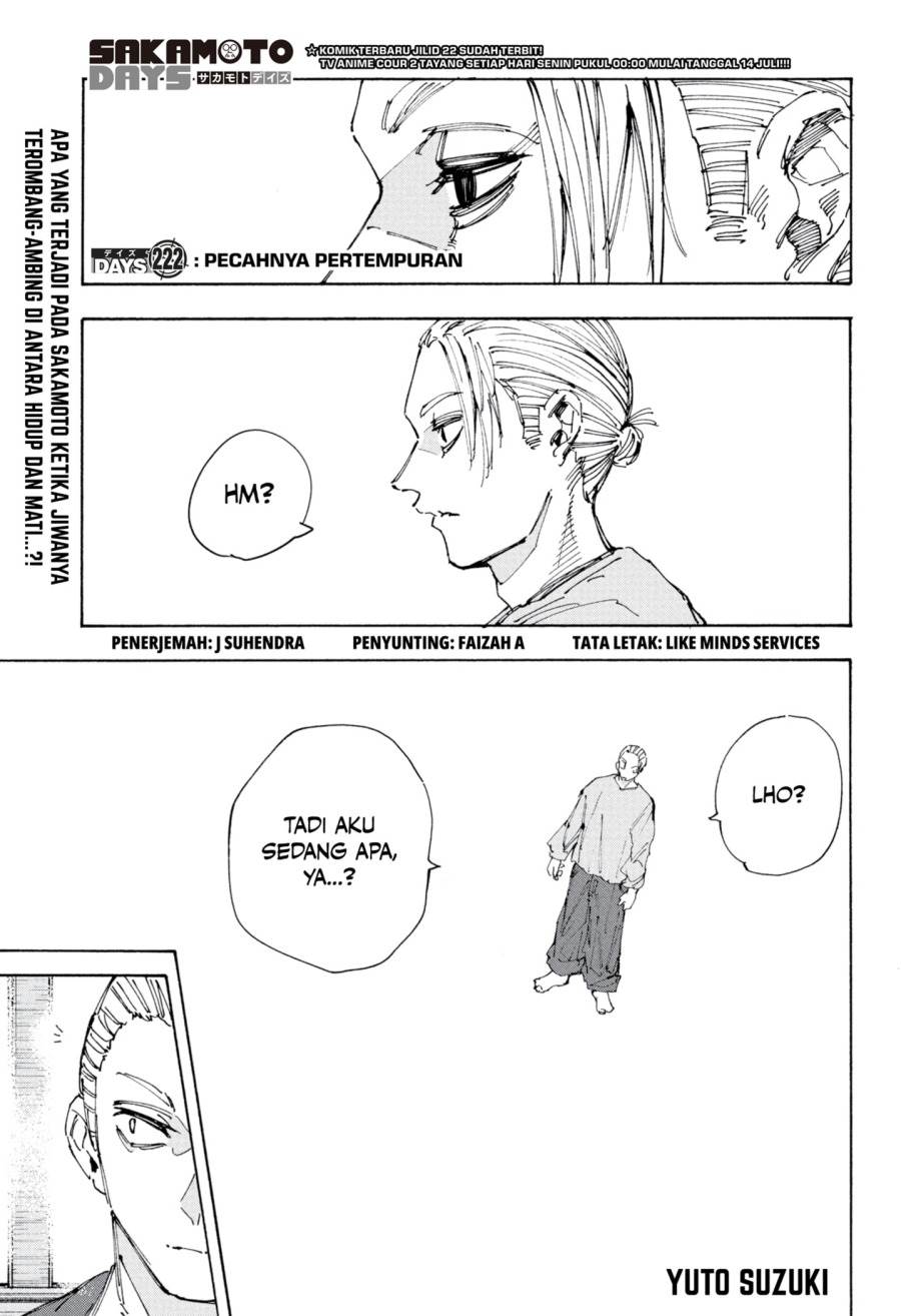 Sakamoto Days Chap 222 - Next Chap 223