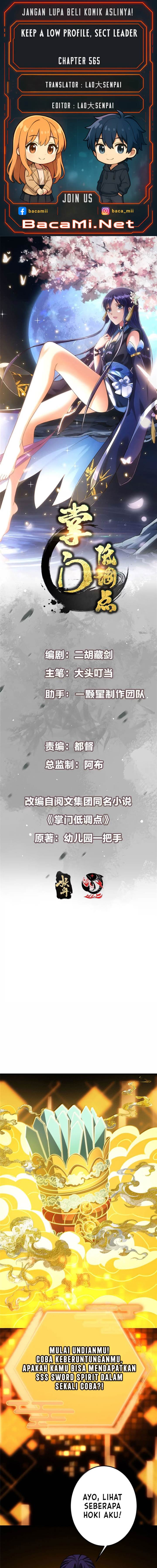 Keep A Low Profile, Sect Leader Chap 565 - Next Chap 566