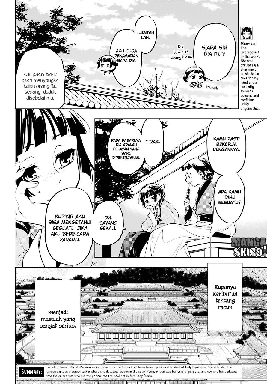 Kusuriya no Hitorigoto Chap 10 - Next Chap 11