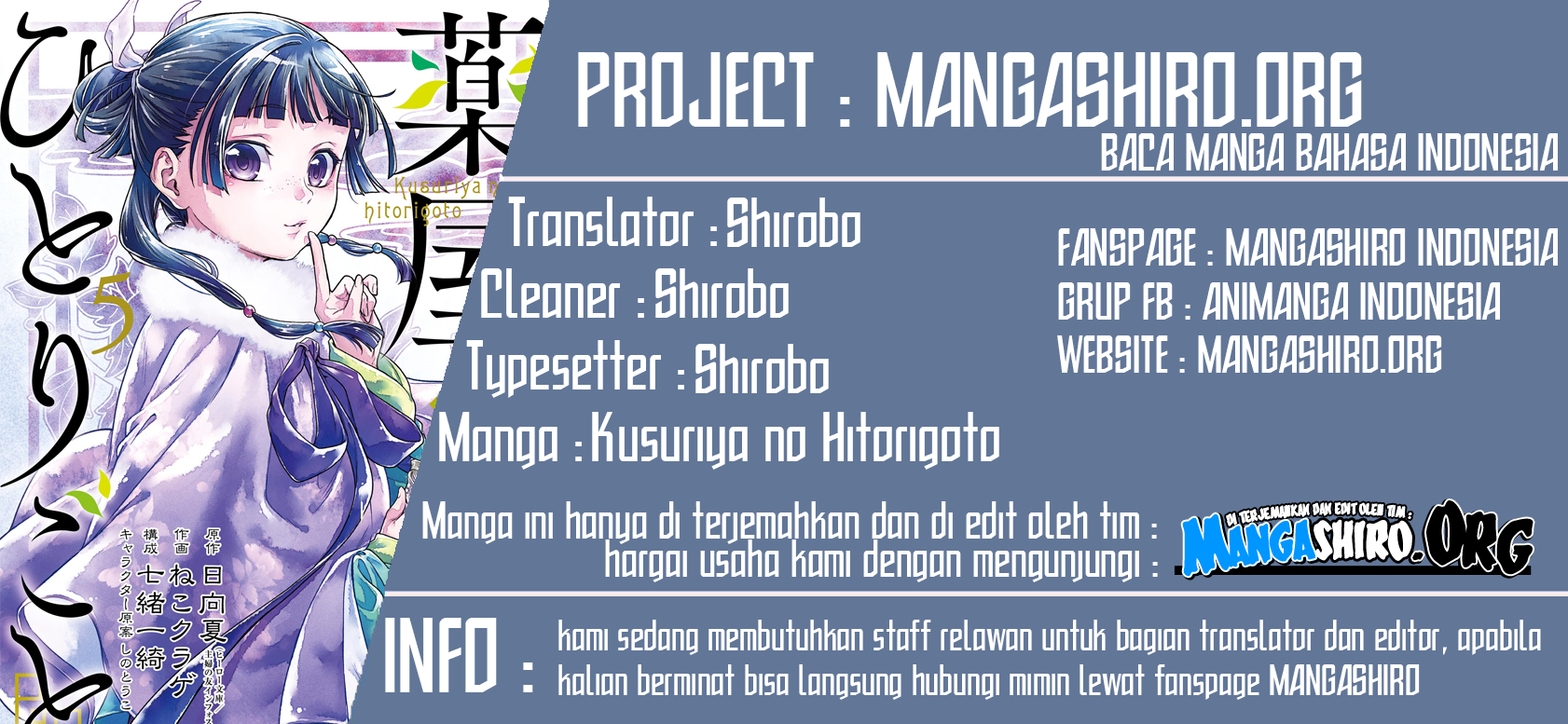 Kusuriya no Hitorigoto Chap 29.6 - Next Chap 30.6