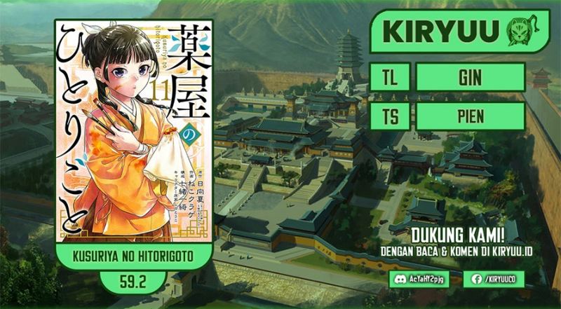Kusuriya no Hitorigoto Chap 59.2 - Next Chap 60.2