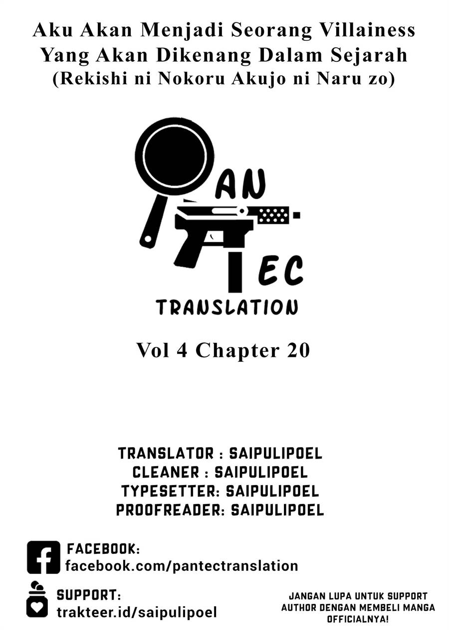 Rekishi ni Nokoru Akujo ni naru zo Chap 20 - Next Chap 21