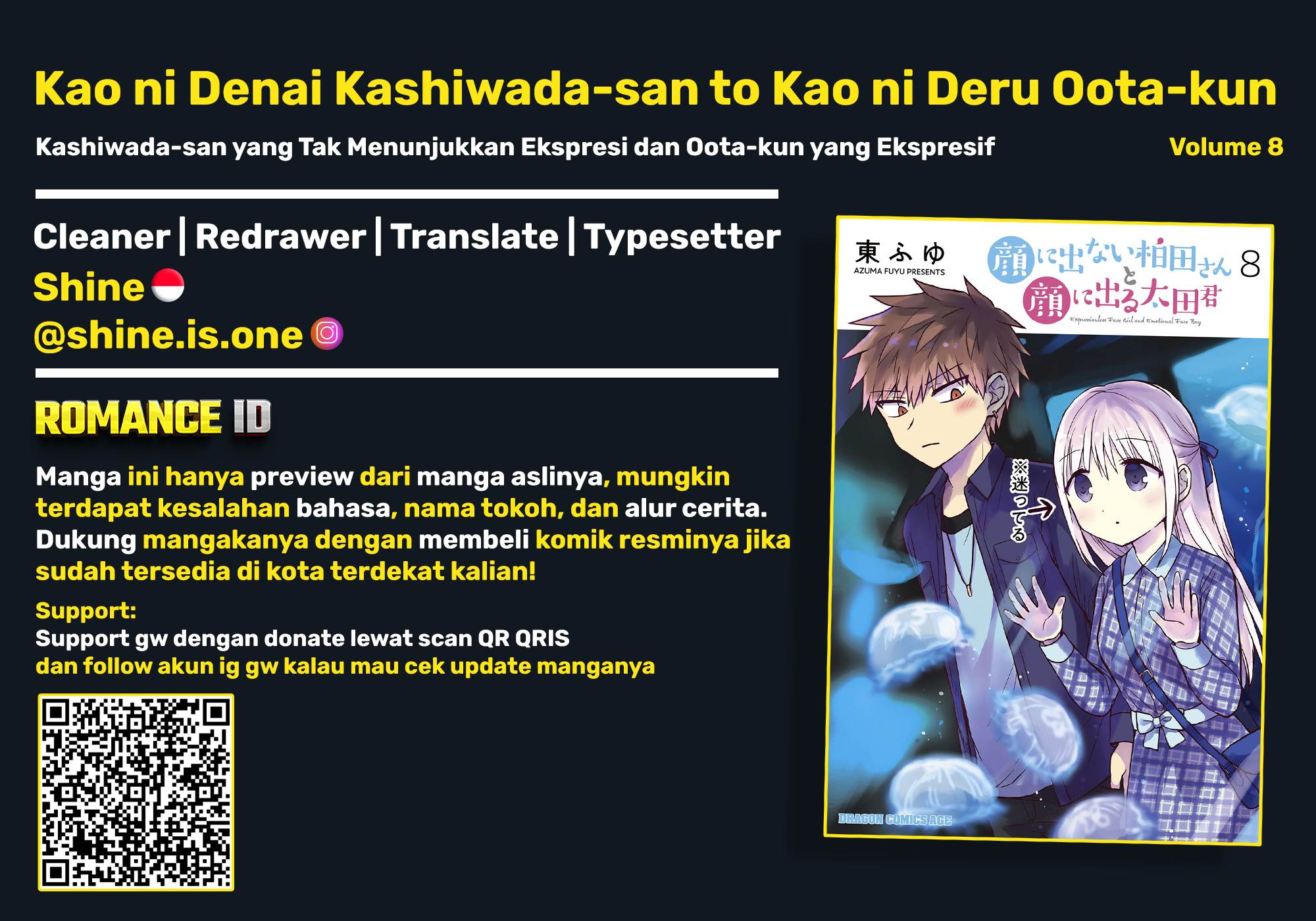 Kao ni denai Kashiwada-san to Kao ni deru Ota-kun Chap 92 - Next Chap 93