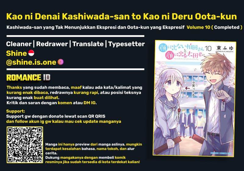 Kao ni denai Kashiwada-san to Kao ni deru Ota-kun Chap 118 - Next Chap 119
