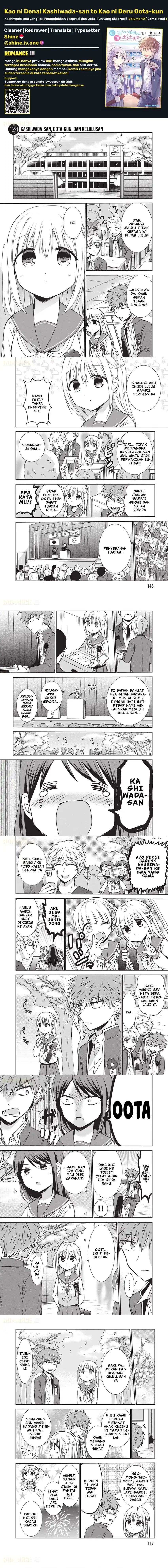 Kao ni denai Kashiwada-san to Kao ni deru Ota-kun Chap 124 - Next Chap 125