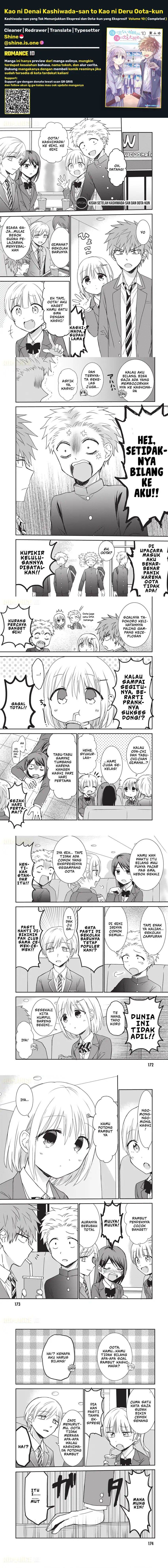 Kao ni denai Kashiwada-san to Kao ni deru Ota-kun Chap 125.5 - Next Chap 126.5
