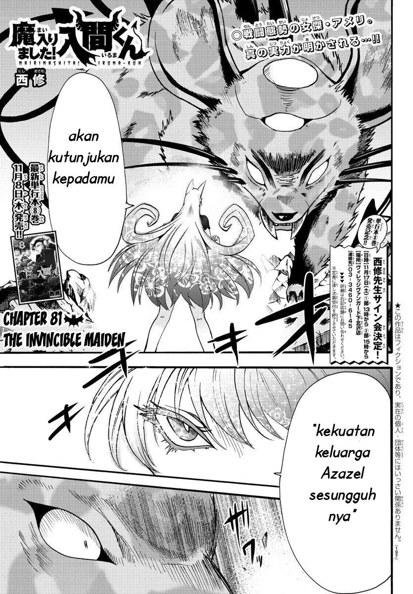 Mairimashita! Iruma-kun Chap 81 - Next Chap 82
