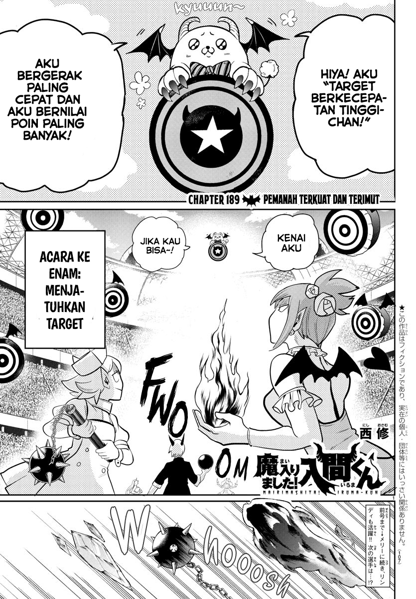 Mairimashita! Iruma-kun Chap 189 - Next Chap 190