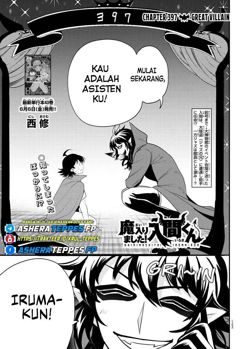 Mairimashita! Iruma-kun Chap 397 - Next Chap 398