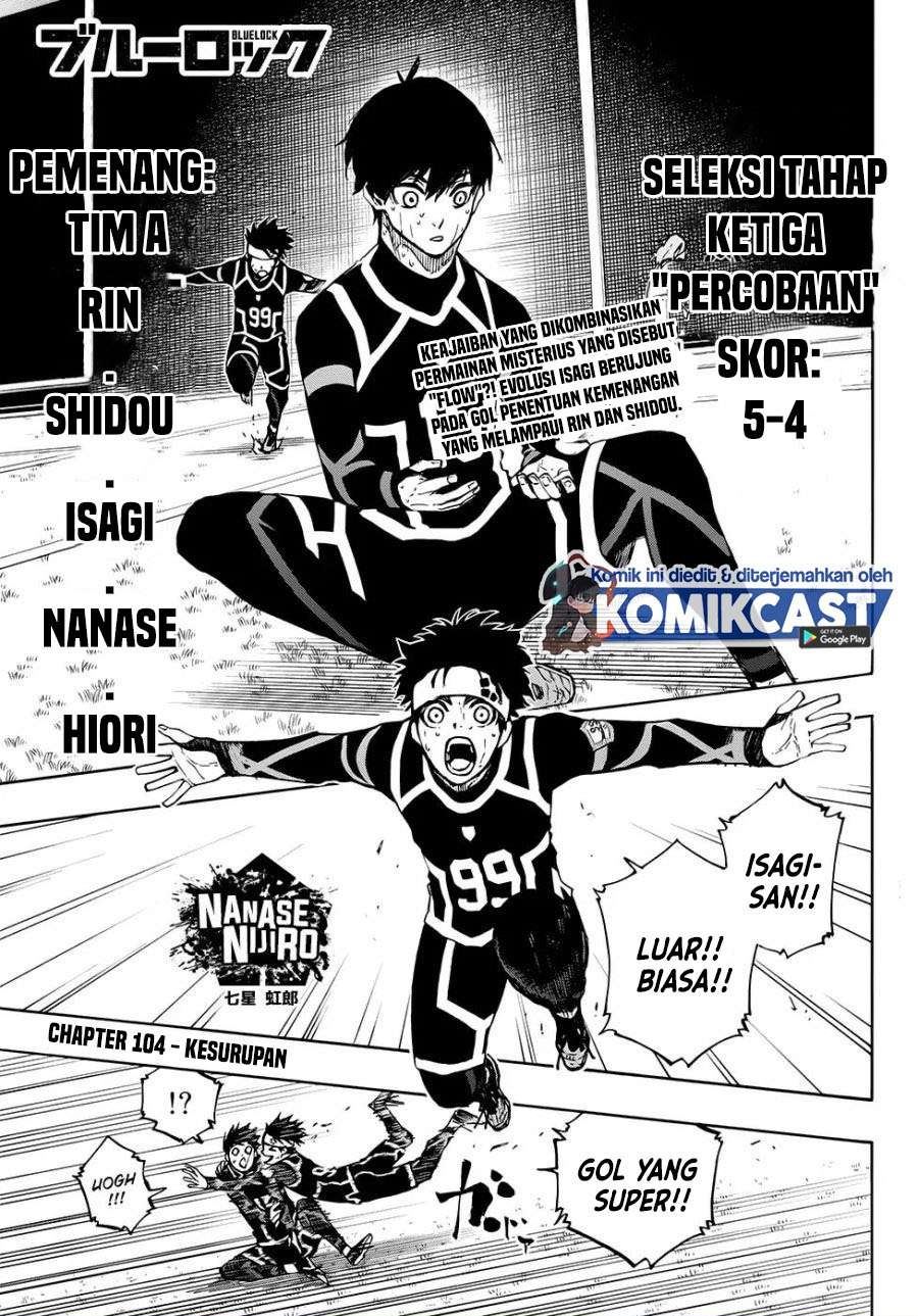 Blue Lock Chap 104 - Next Chap 105