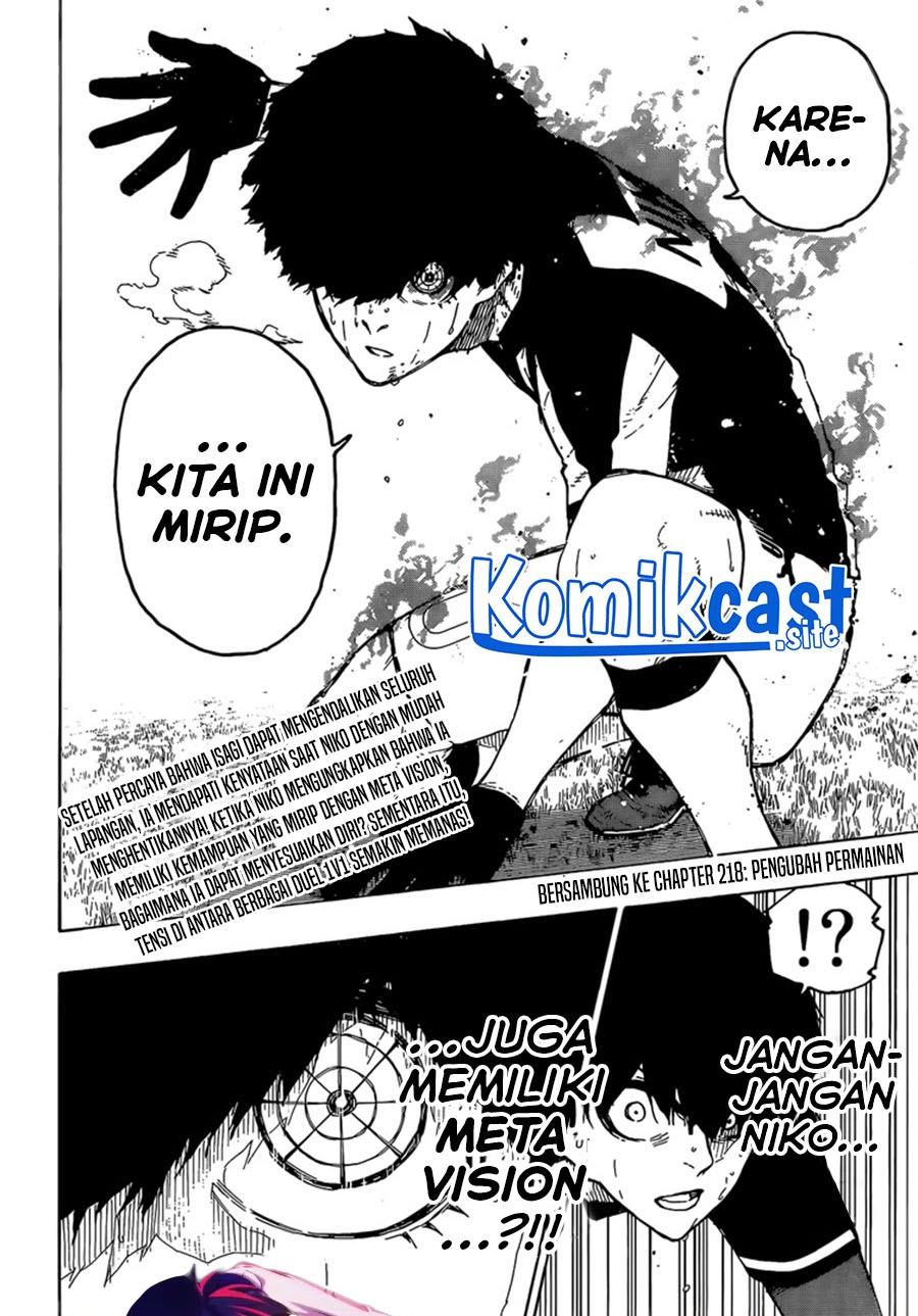 Blue Lock Chap 217 - Next Chap 218