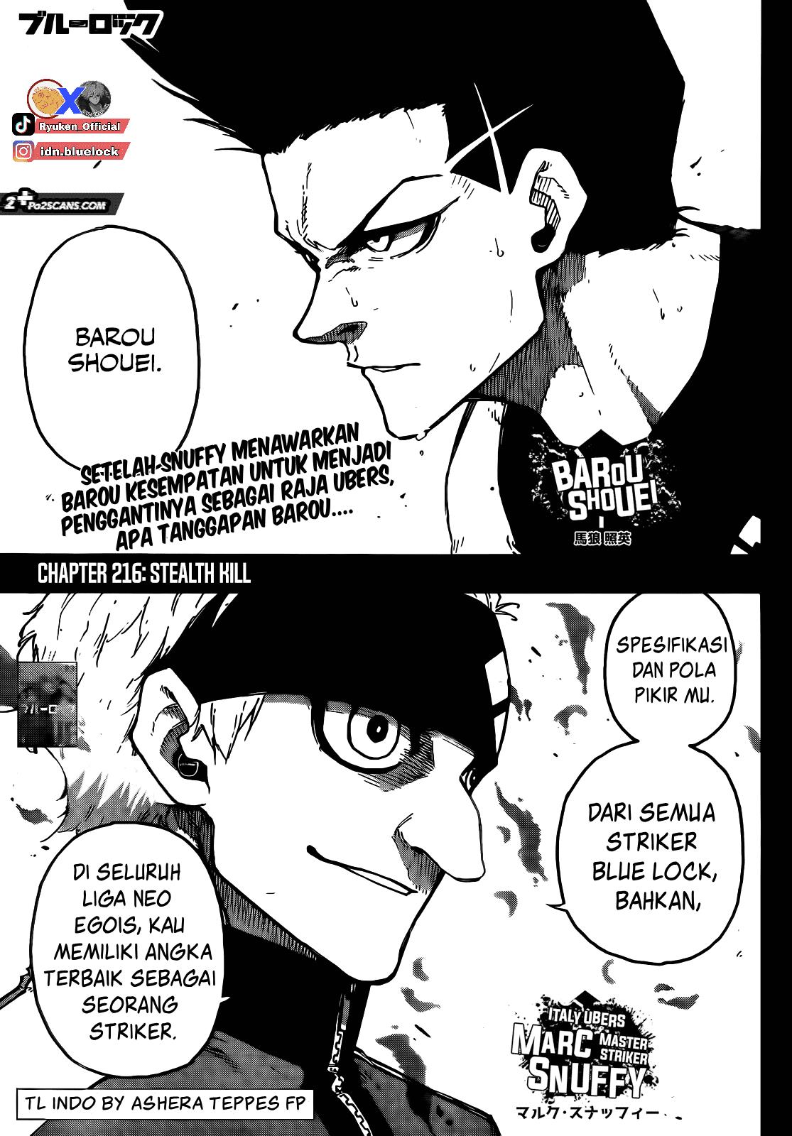Blue Lock Chap 216 - Next Chap 217