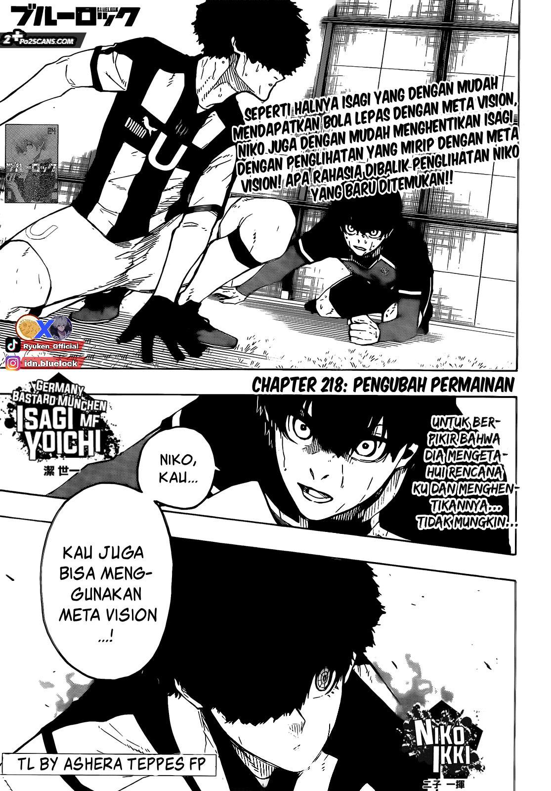 Blue Lock Chap 218 - Next Chap 219