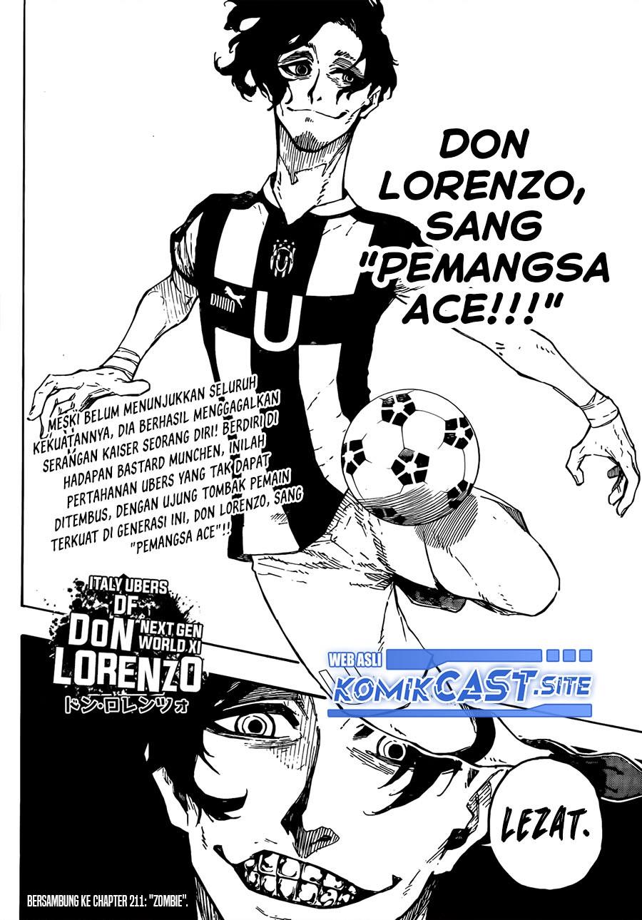 Blue Lock Chap 210 - Next Chap 211