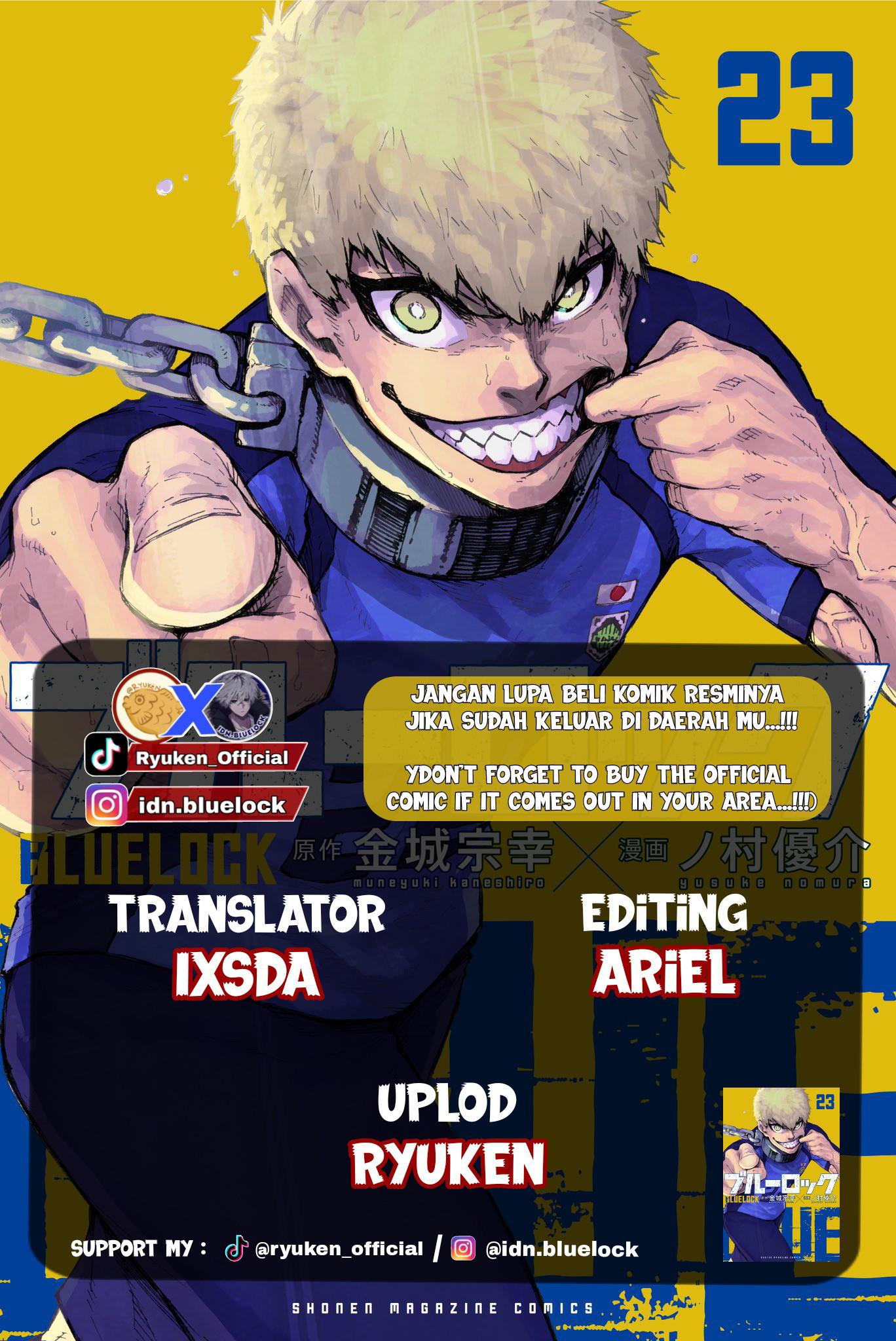 Blue Lock Chap 211 - Next Chap 212