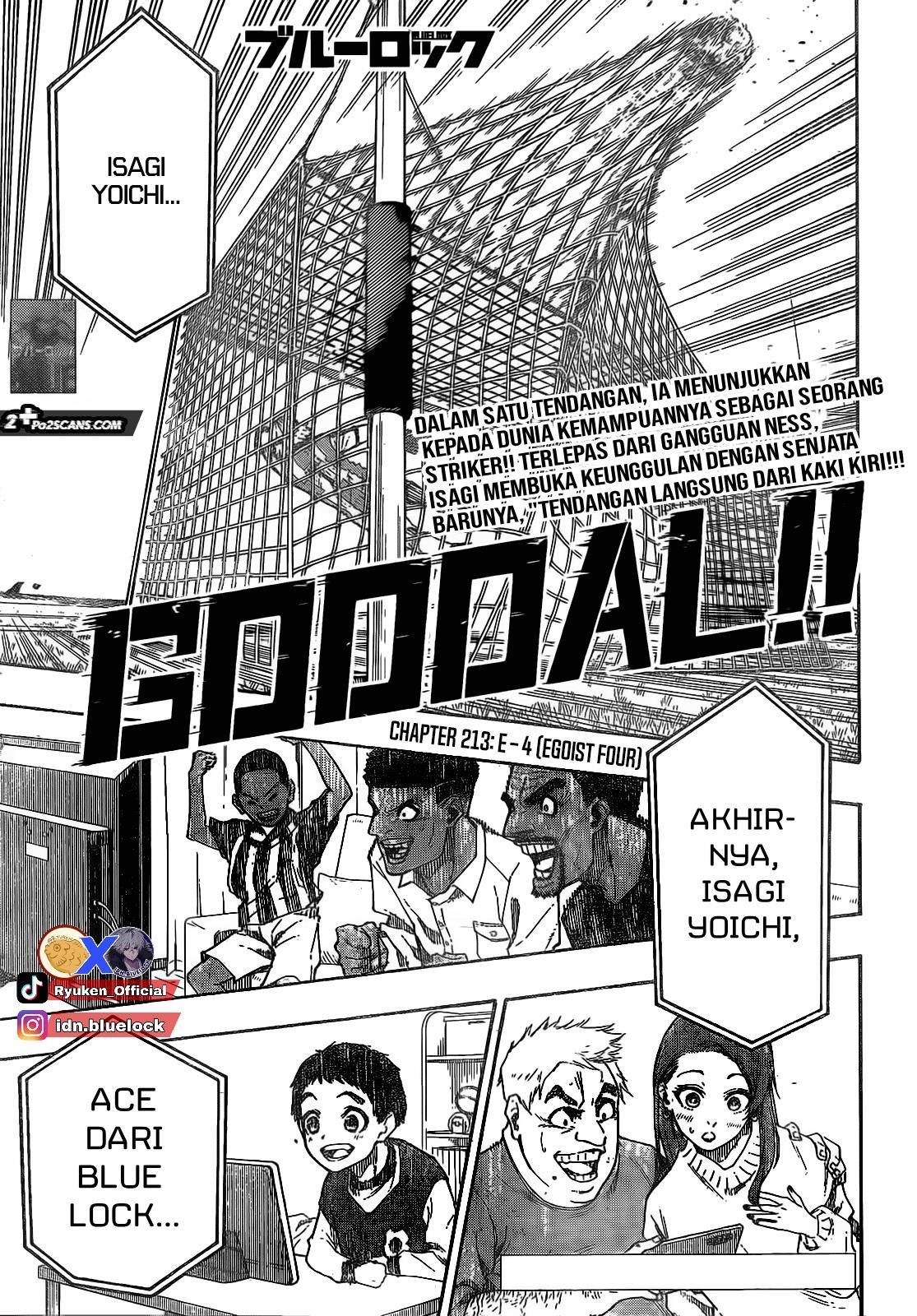 Blue Lock Chap 213 - Next Chap 214