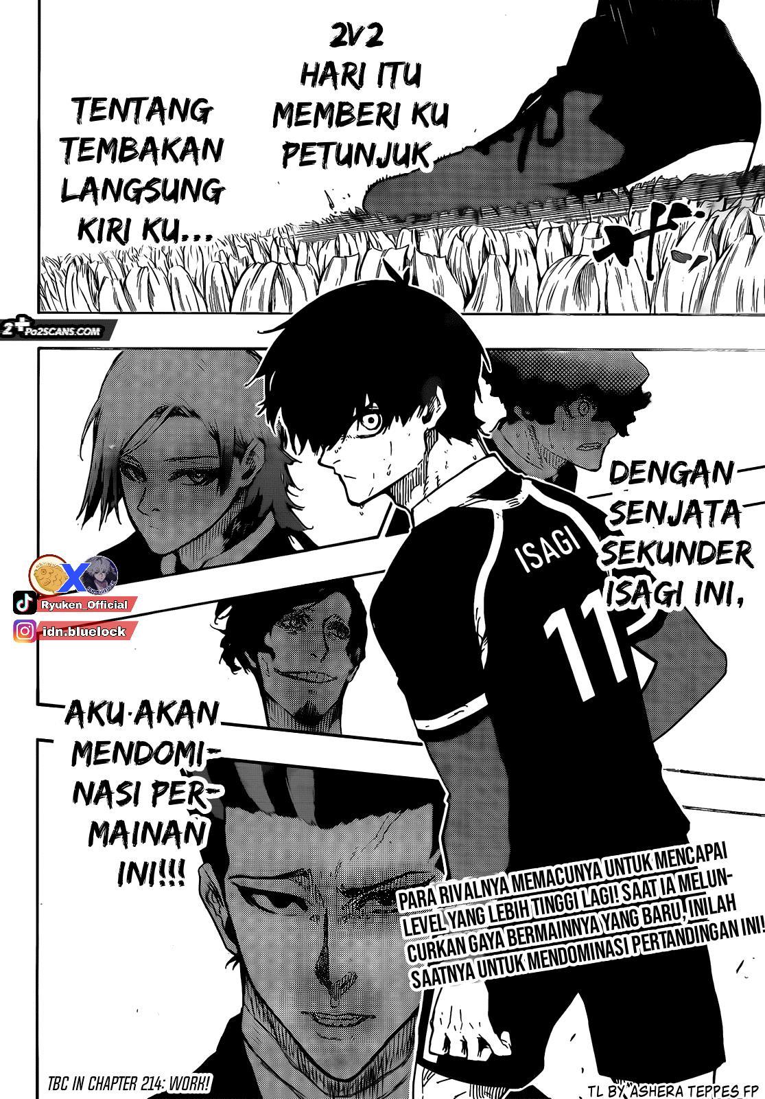 Blue Lock Chap 213 - Next Chap 214