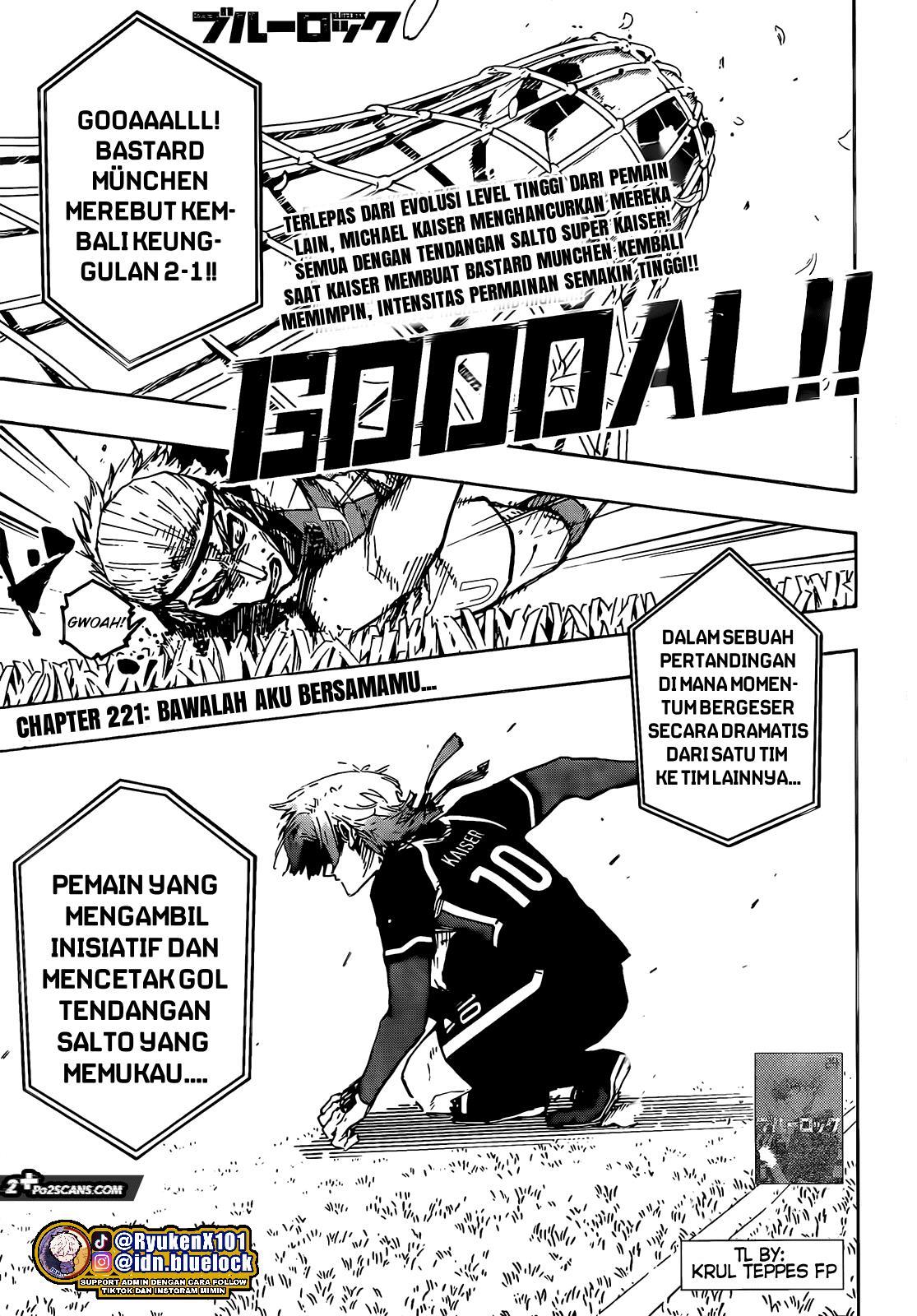 Blue Lock Chap 221 - Next Chap 222