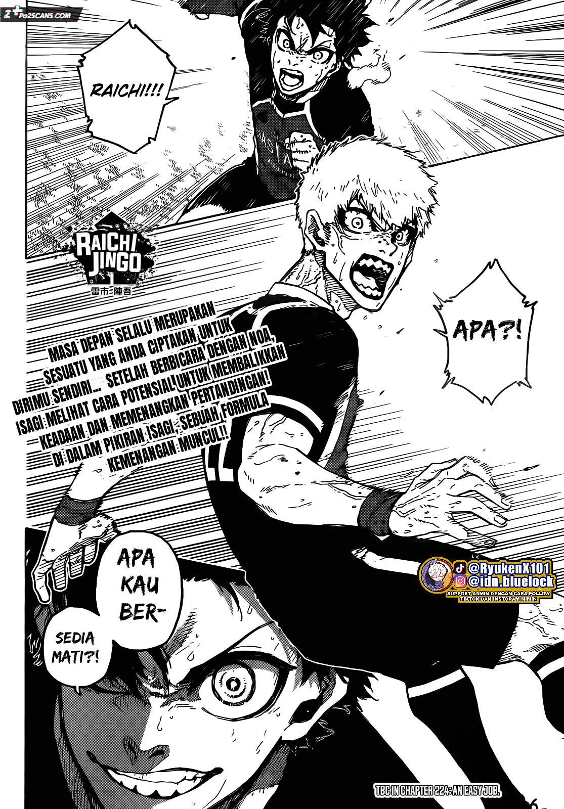 Blue Lock Chap 223 - Next Chap 224