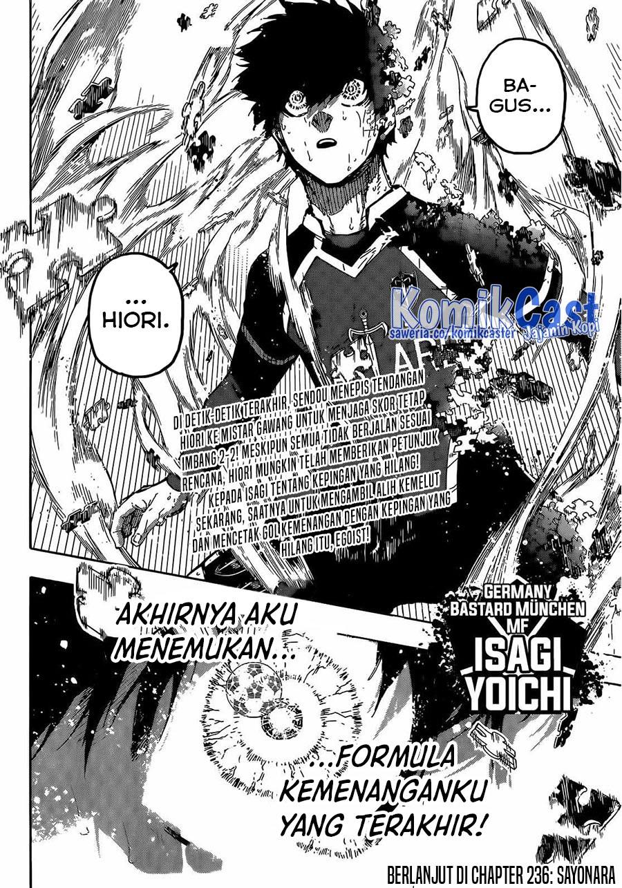 Blue Lock Chap 235 - Next Chap 236