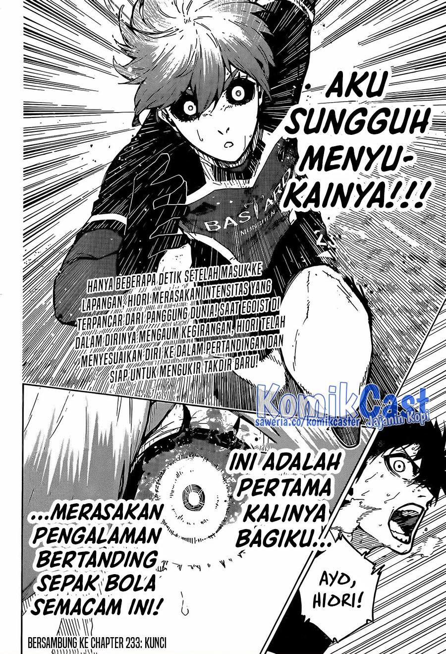 Blue Lock Chap 232 - Next Chap 233
