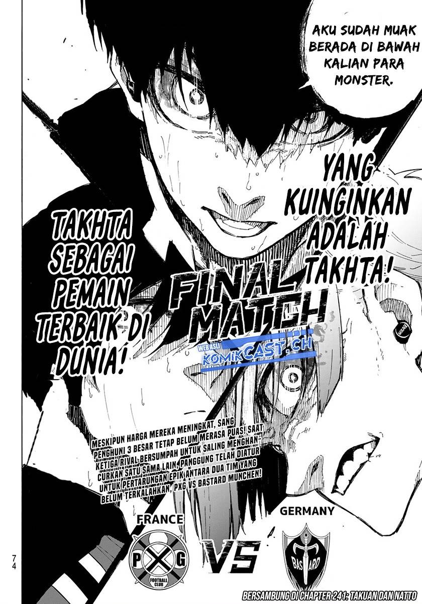Blue Lock Chap 240 - Next Chap 241