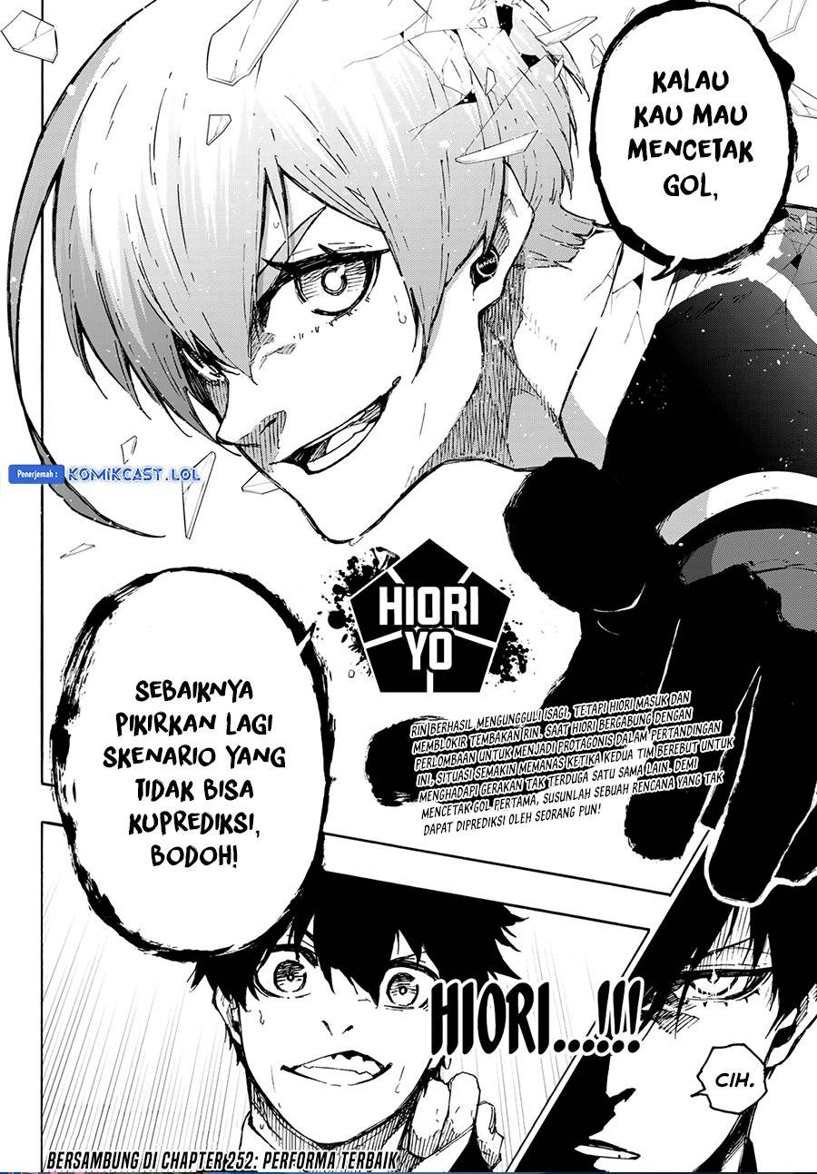 Blue Lock Chap 251 - Next Chap 252