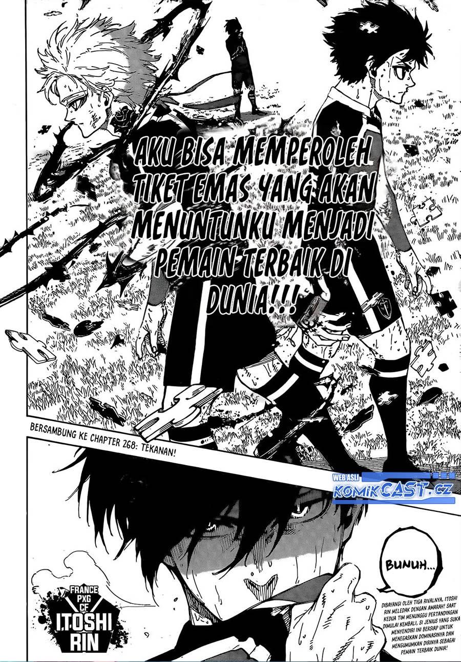 Blue Lock Chap 267 - Next Chap 268