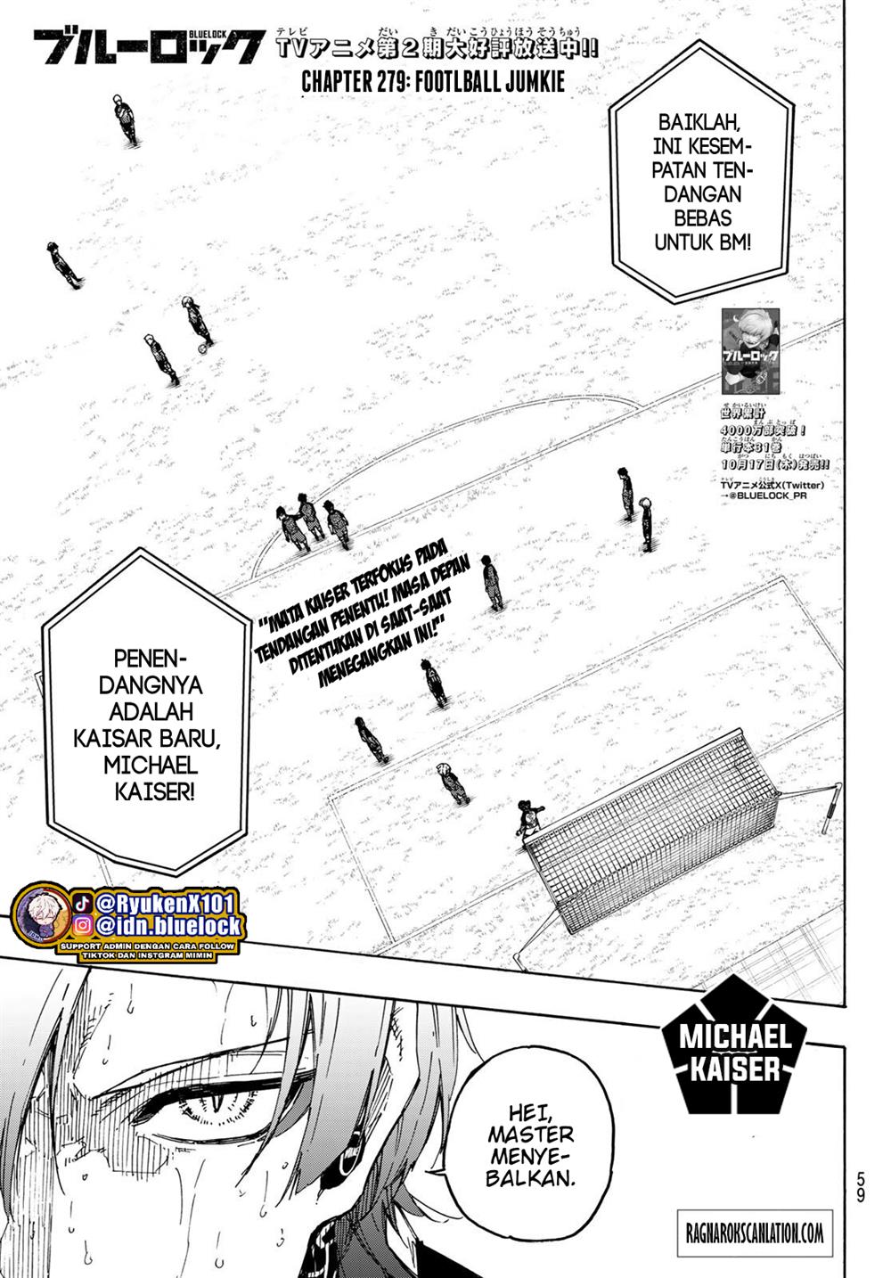 Blue Lock Chap 279 - Next Chap 280