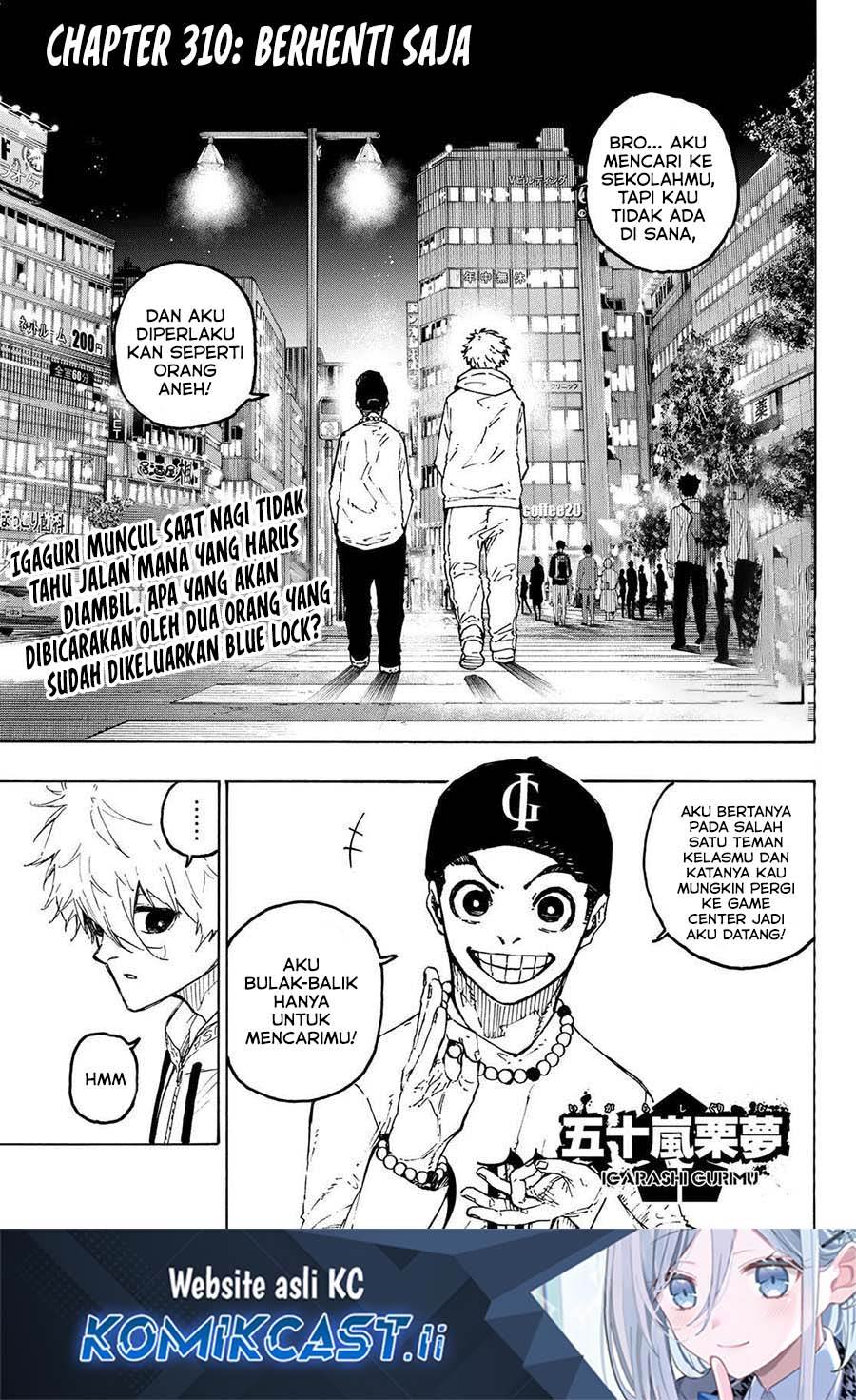 Blue Lock Chap 310 - Next Chap 311