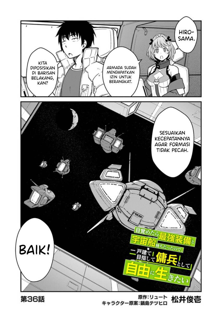 Mezametara Saikyou Soubi to Uchuusen-mochi Datta no de, Ikkodate Mezashite Youhei Toshite Jiyuu ni Ikitai Chap 36.1 - Next Chap 37.1