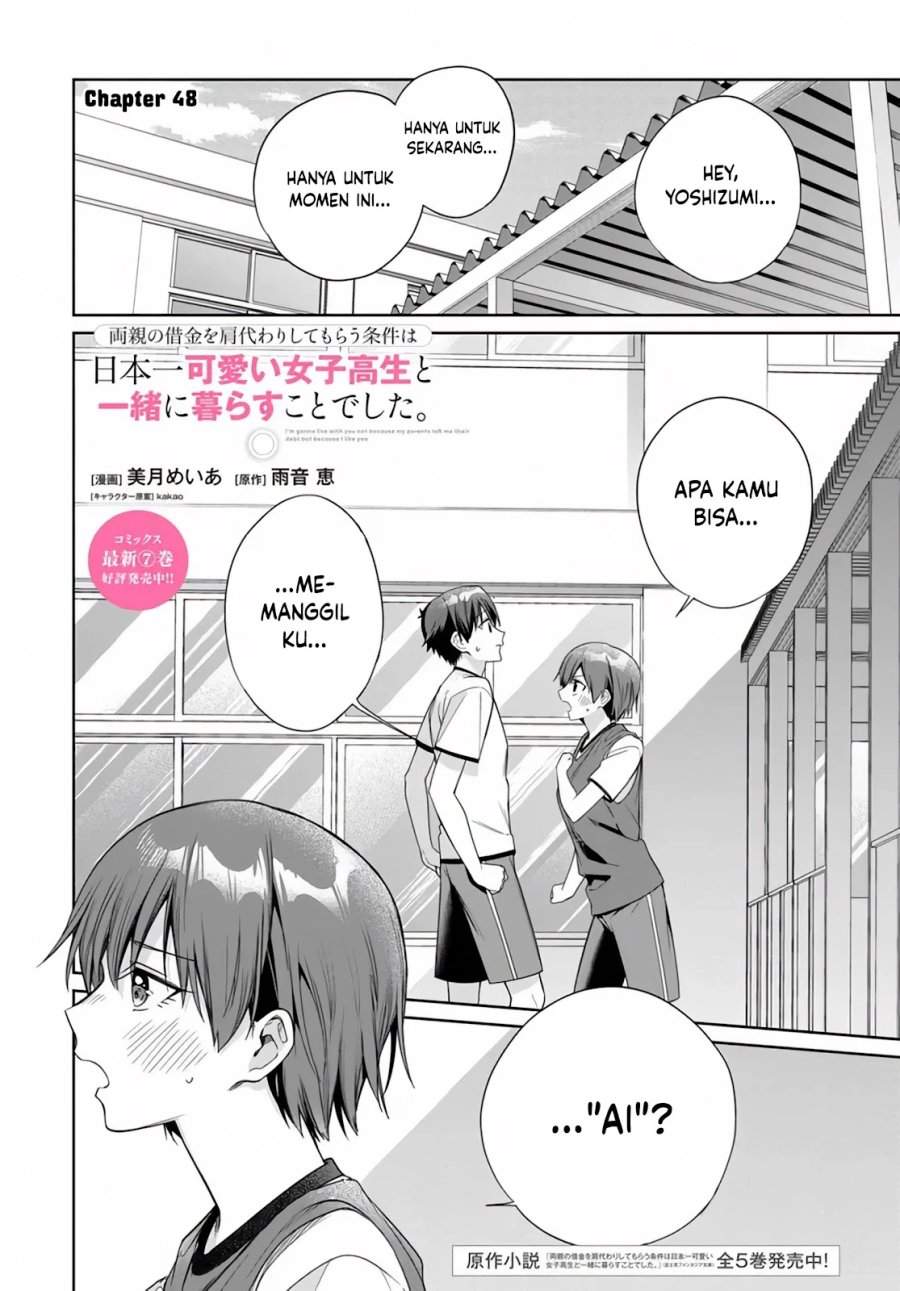Komik Ryoushin no Shakkin wo Katagawari Shite Morau Jouken wa Nihon’ichi Kawaii Joshikousei to Issho ni Kurasu Koto Chap 48 - Next Chap 49