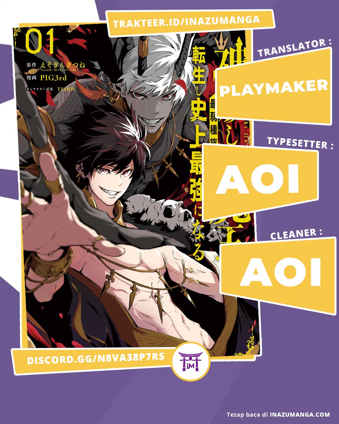 Kamigoroshi no Maou Saijyaku Shuzoku ni Tensei shi Shijyou Saikyou ni naru Chap 3 - Next Chap 4
