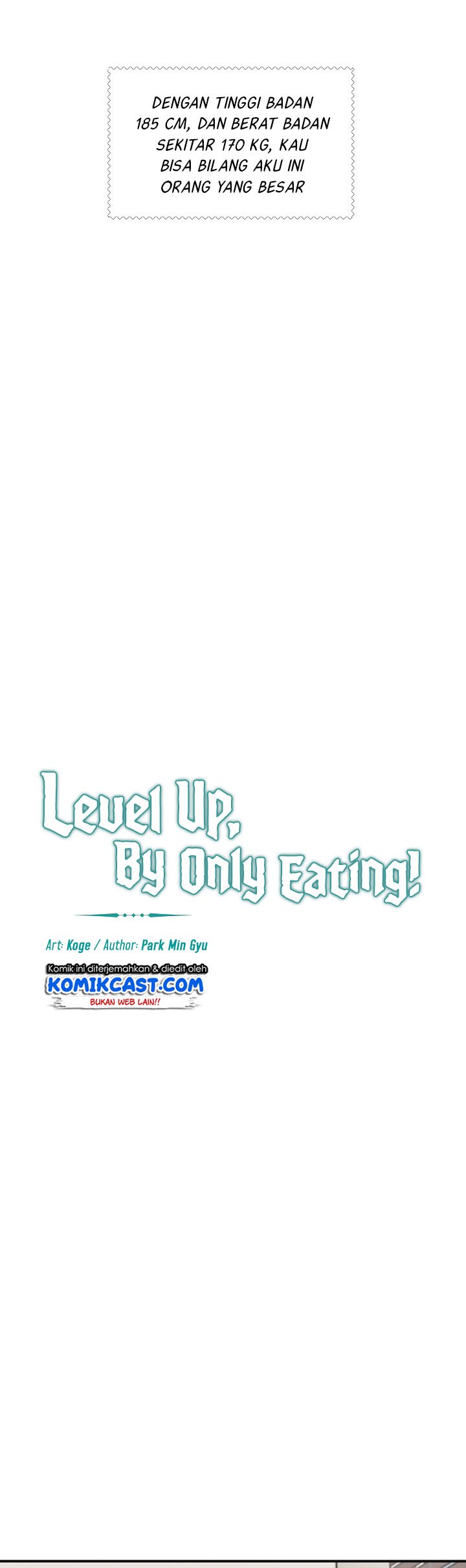 Leveling Up, by Only Eating! Chap 2 - Next Chap 3
