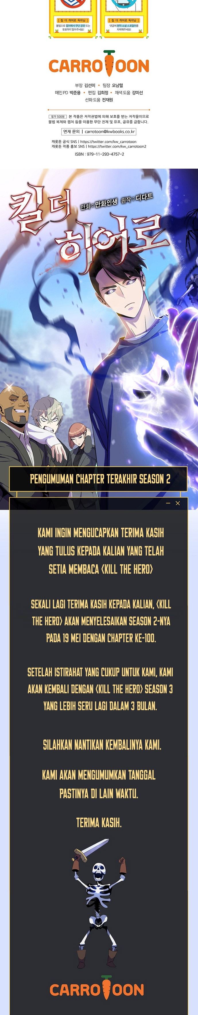 Kill the Hero Chap 100 - Next Chap 101
