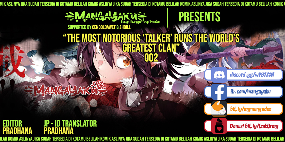 The Most Notorious Talker Runs the World’s Greatest Clan Chap 2 - Next Chap 3