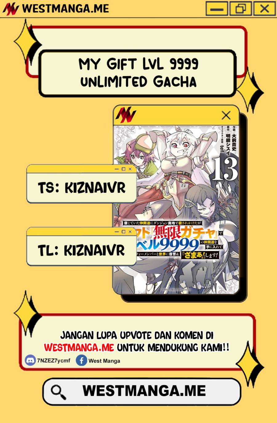 My Gift LVL 9999 Unlimited Gacha Chap 182 - Next Chap 183