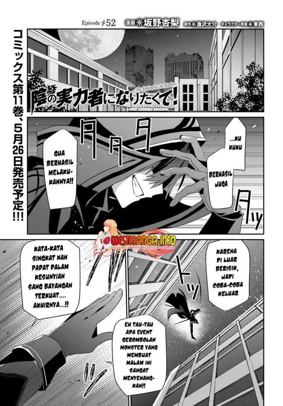 Kage no Jitsuryokusha ni Naritakute Chap 52 - Next Chap 53