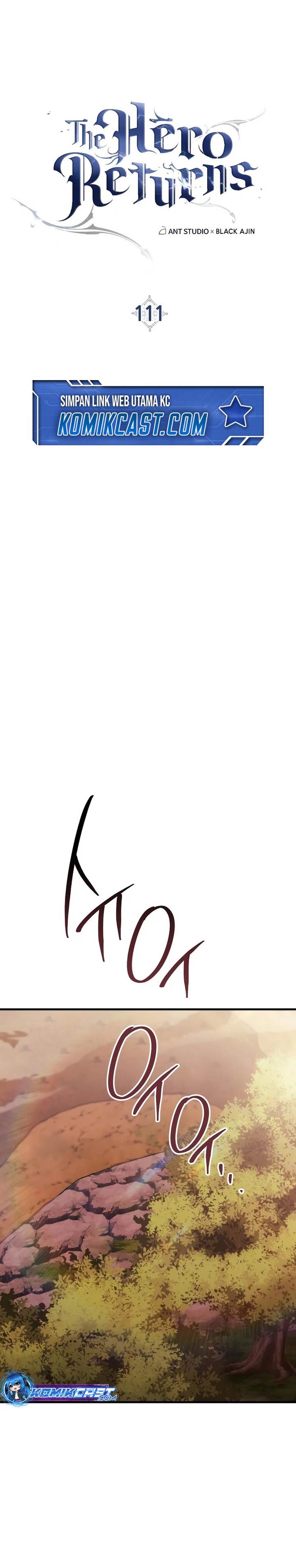 The Hero Returns Chap 111 - Next Chap 112