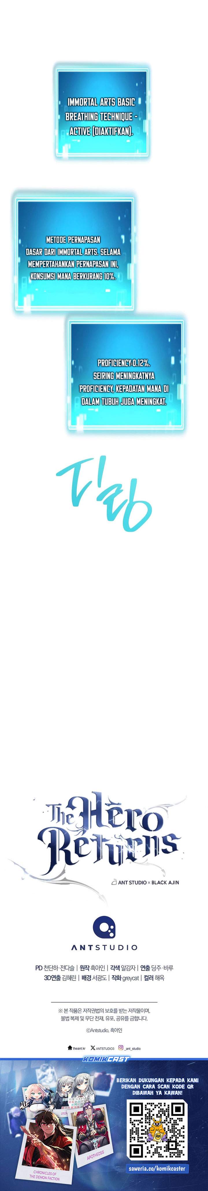 The Hero Returns Chap 144 - Next Chap 145